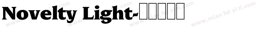 Novelty Light字体转换